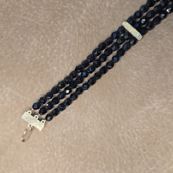 1928 Jewelry Black Beaded Choker - Picture 8 of 8